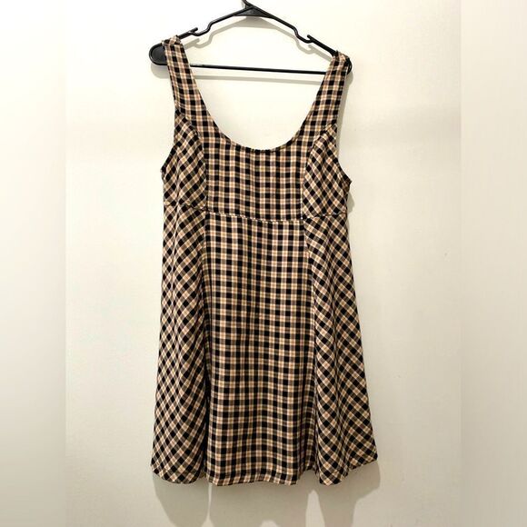 Barlow plaid mini midi dress - Picture 1 of 6